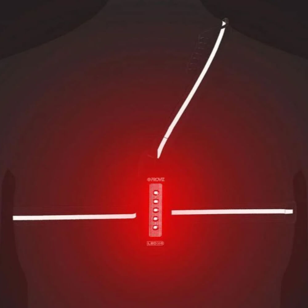 Lightweight Running Chest Light Fully Adjustable Fit and Beam Output 500 Lumens Back Dark View
