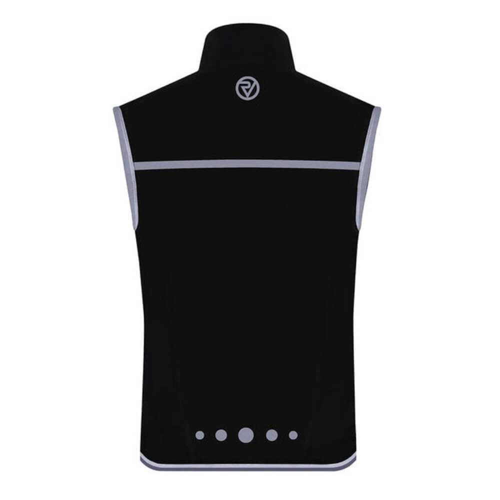 Proviz Classic Mens Waterproof and reflective seam sealed running gilet back in black