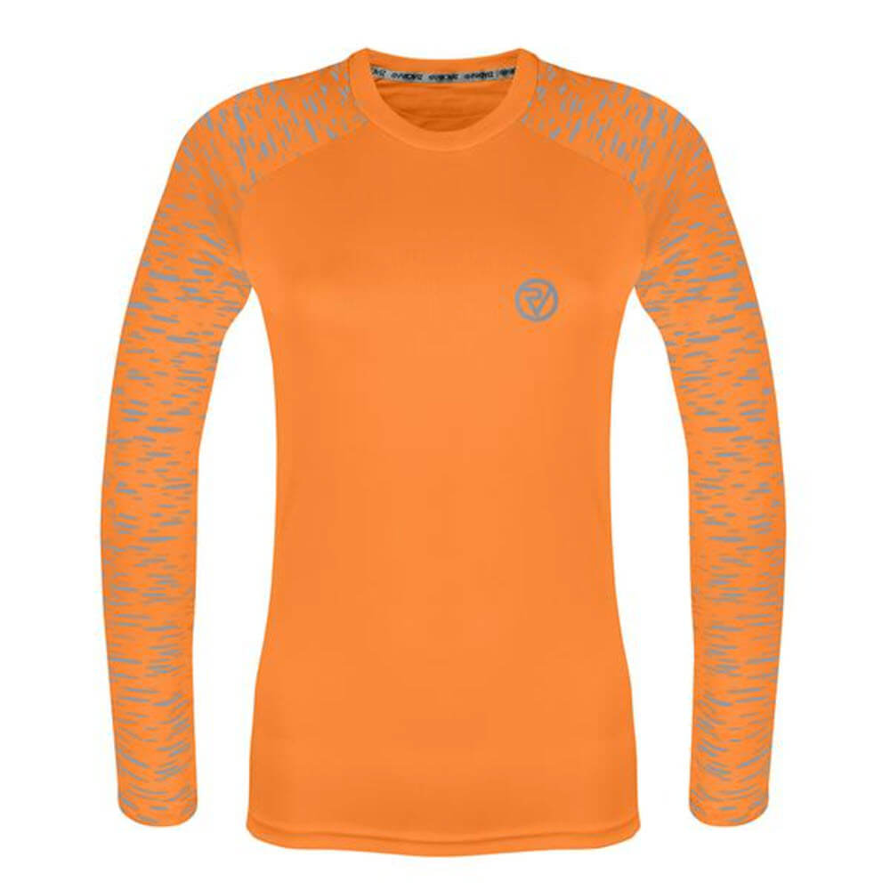 Proviz REFLECT360 Womens Long Sleeve Running Top. Reflective pattern details moisture wicking, breathable and lightweight Womens running relfective top