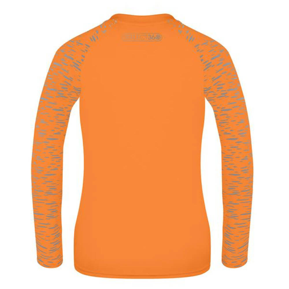 Proviz REFLECT360 Womens Long Sleeve Running Top. Reflective pattern details moisture wicking, breathable and lightweight Womens running relfective top