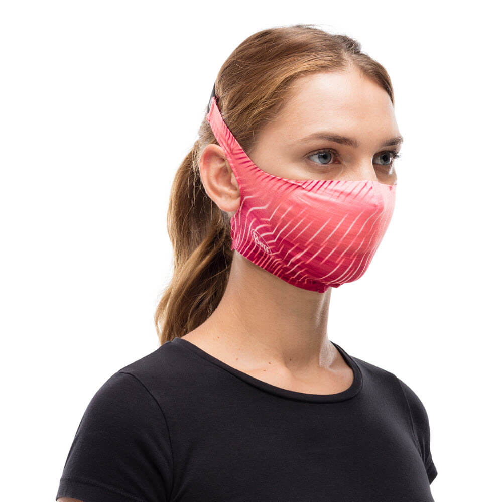 Buff Filter Face Mask - Straps Sit Over the back of the head not over ears