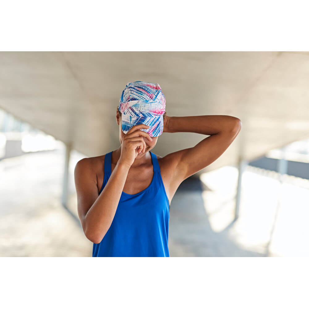 Buff Pack Run Soft Brim Packable Running Cap Sweatwicking and Breathable