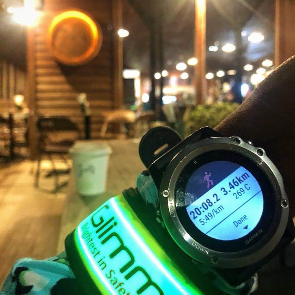 Glimmer Gear Light Up Safety Slap Band for Runners and Cyclists