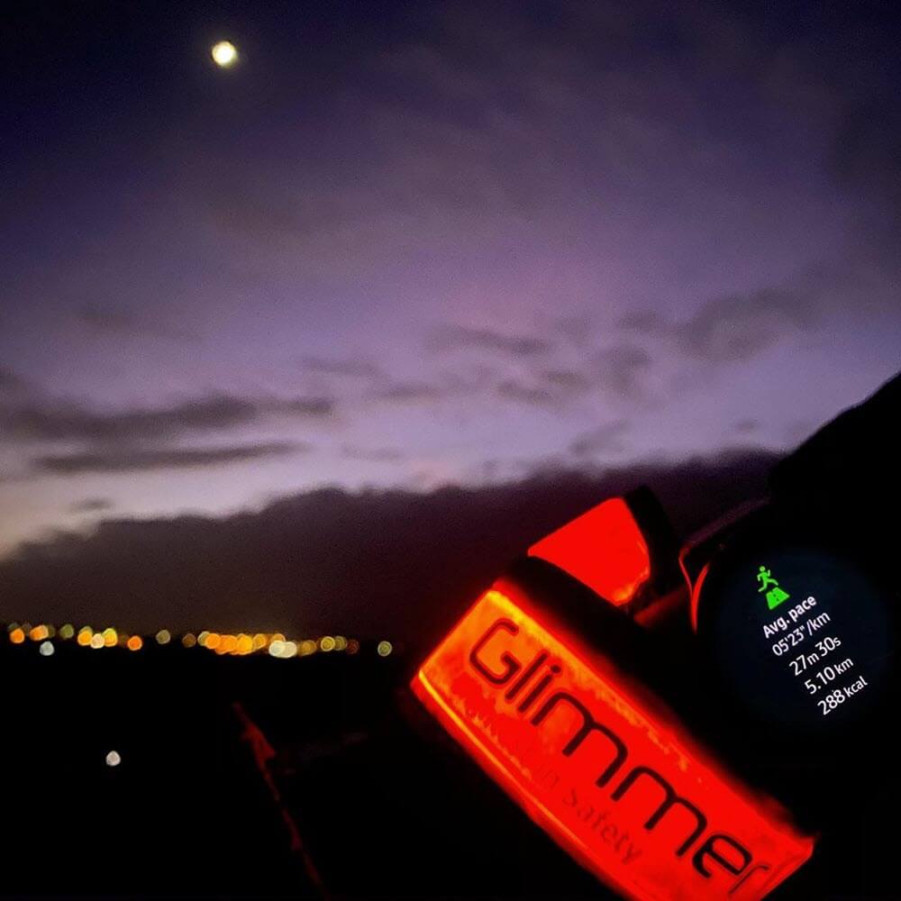 Glimmer Gear Light Up Safety Slap Band for Runners and Cyclists