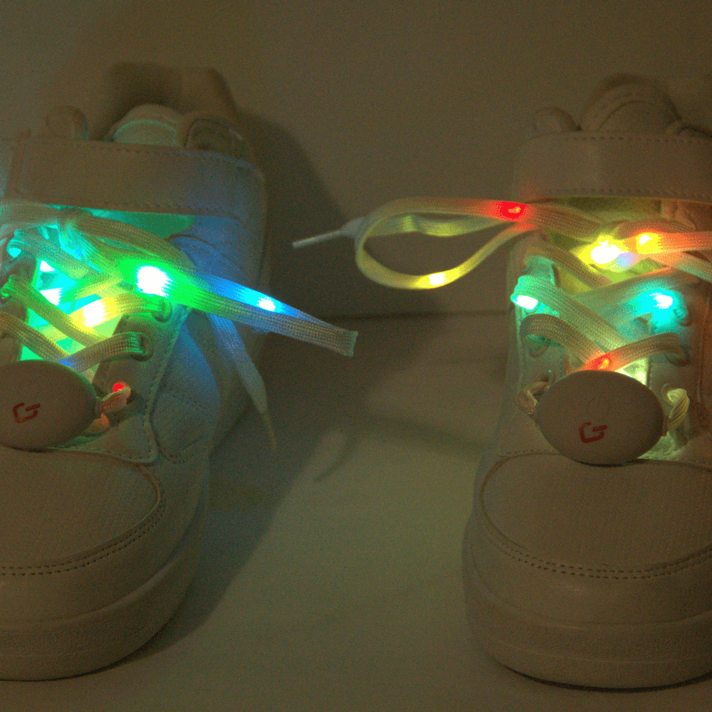 Glimmer Gear Light Up Shoe Laces with multiple light modes