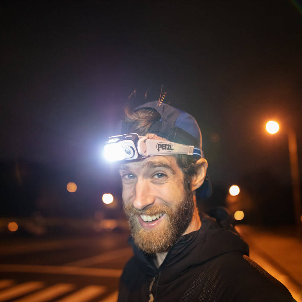 Petzl SWIFT RL reactive running headlamp multi beam adjustable