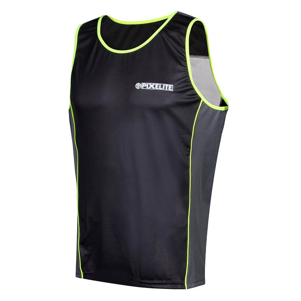 Mens reflective and moisture wicking proviz running singlet