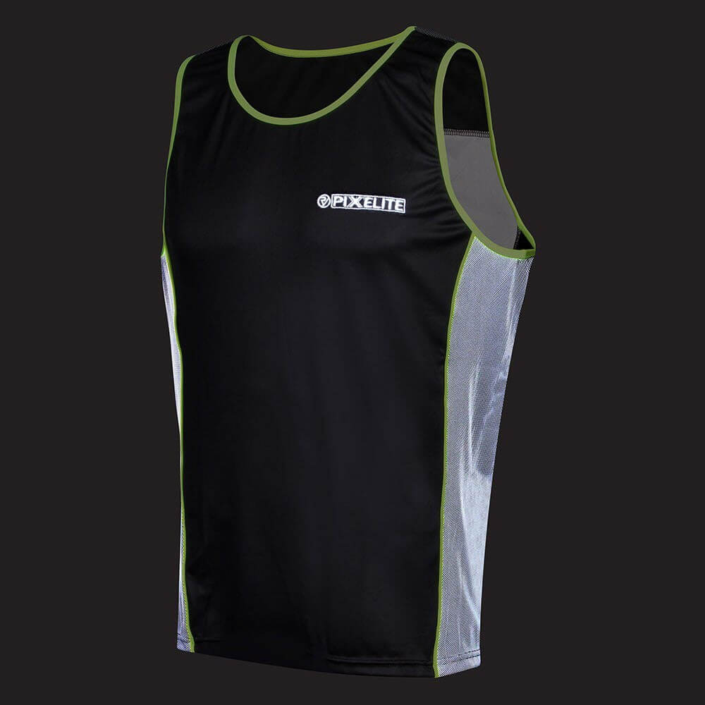 Mens reflective and moisture wicking proviz running singlet