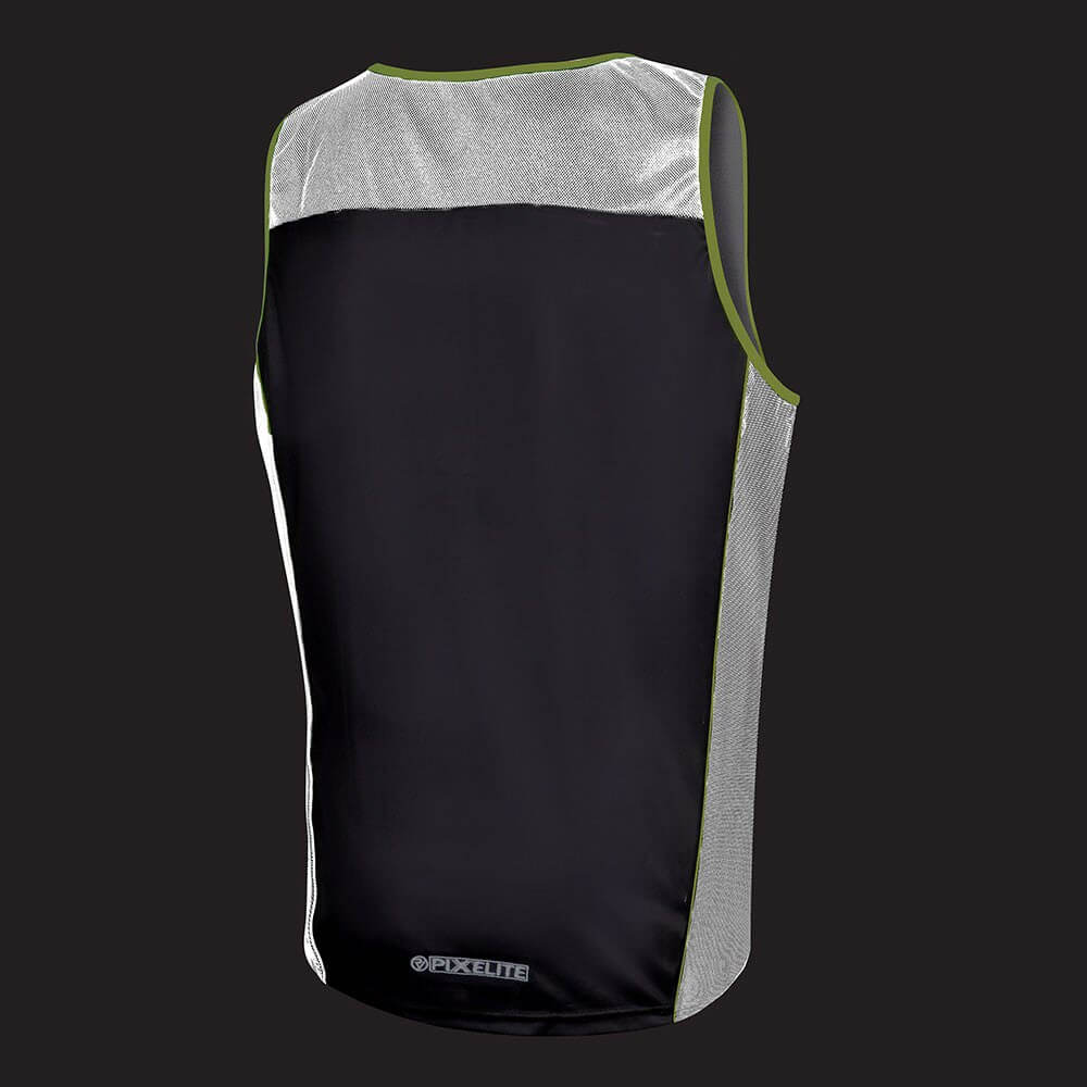 Mens reflective and moisture wicking proviz running singlet