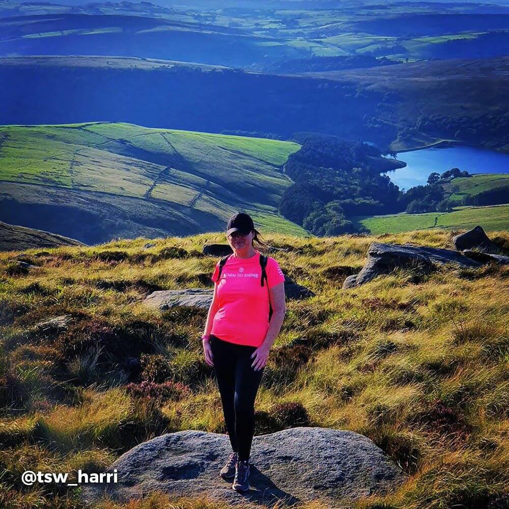 Proviz Born to Shine Womens short sleeved running top moisture wicking lightweight and breathable. Reflective details and neon fluorescent pink colours