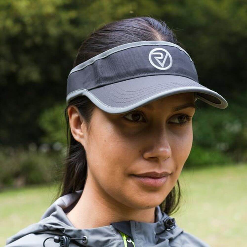 Proviz Classic Mositure Wicking lightweight Breathable Running Visor with Reflective Edging for Visibility. Adjustable Run Visor