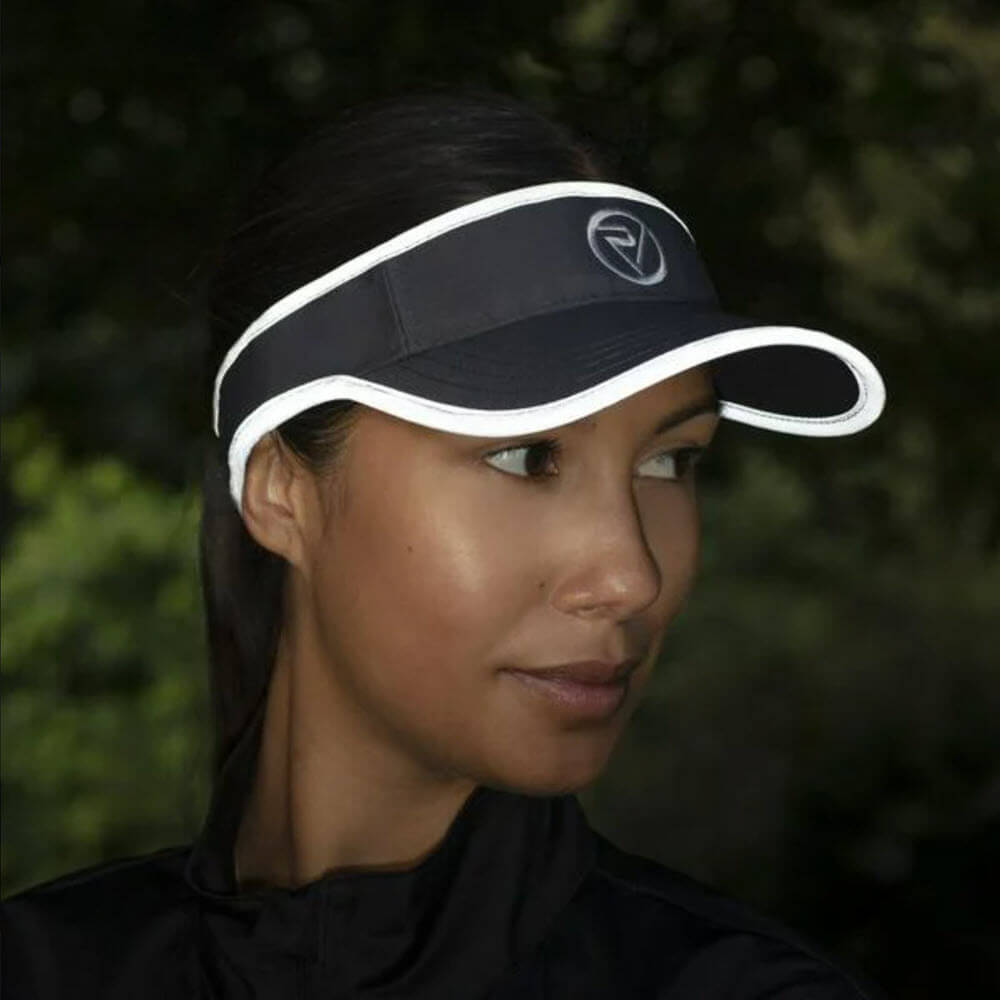 Proviz Classic Mositure Wicking lightweight Breathable Running Visor with Reflective Edging for Visibility. Adjustable Run Visor