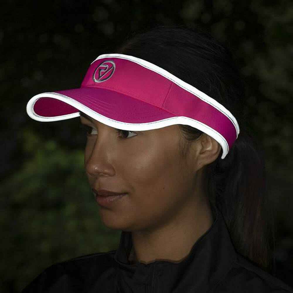 Proviz Classic Mositure Wicking lightweight Breathable Running Visor with Reflective Edging for Visibility. Adjustable Run Visor