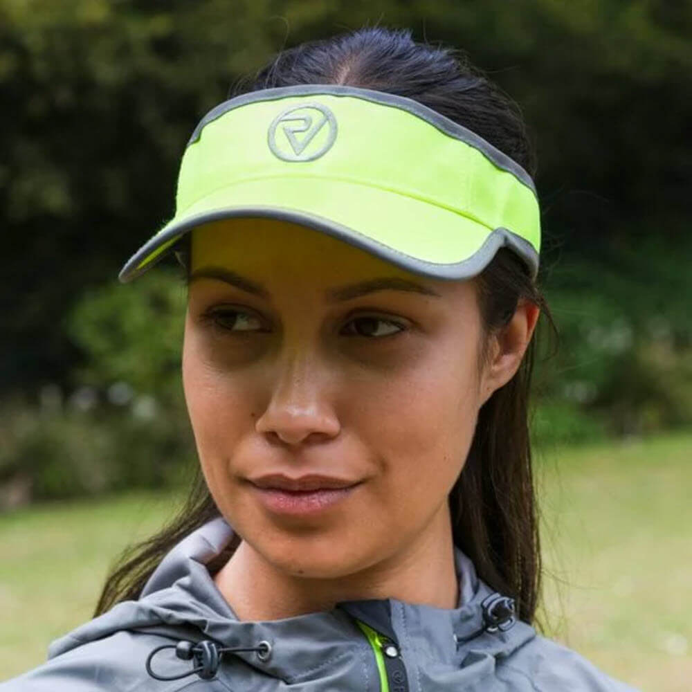 Proviz Classic Mositure Wicking lightweight Breathable Running Visor with Reflective Edging for Visibility. Adjustable Run Visor