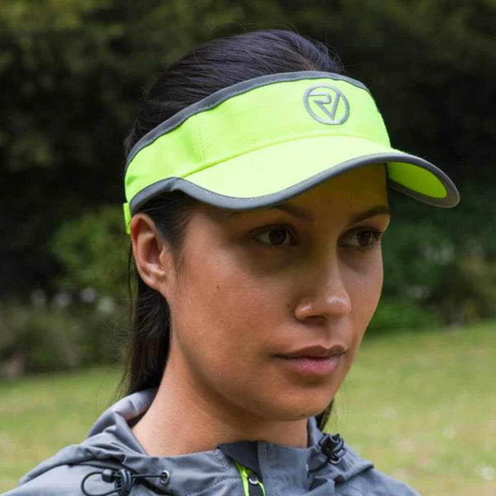 Proviz Classic Mositure Wicking lightweight Breathable Running Visor with Reflective Edging for Visibility. Adjustable Run Visor