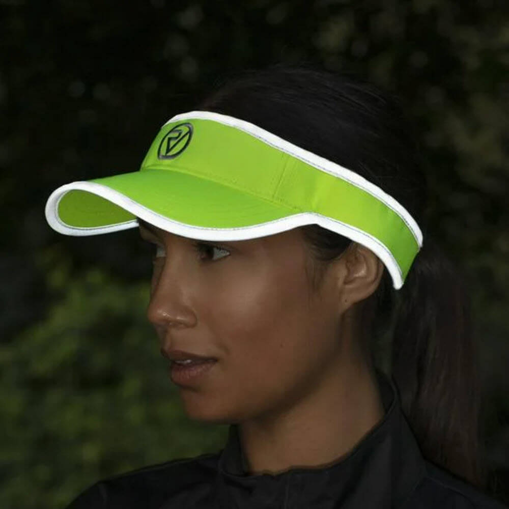 Proviz Classic Mositure Wicking lightweight Breathable Running Visor with Reflective Edging for Visibility. Adjustable Run Visor