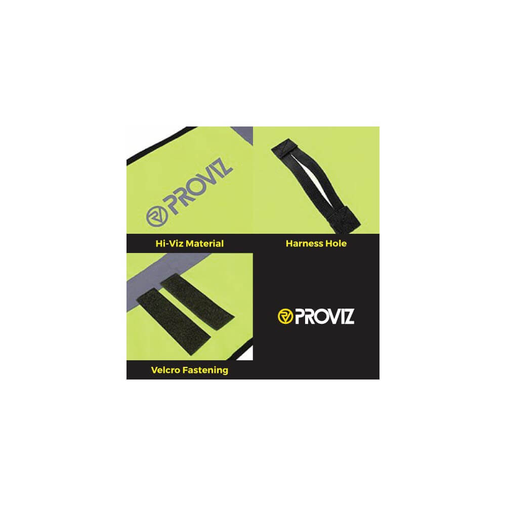 Proviz Classic Hi Visibility Fluorescent and reflective waterproof dog coat