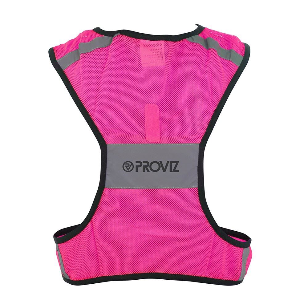 Proviz Reflective and high visiblity fluorescent neon visiblity adjustable running or cycling vest