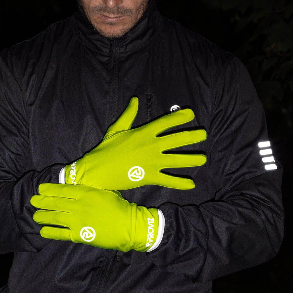 Proviz Classic Lightweight Running Gloves with Reflective Details and fully touchscreen compatible