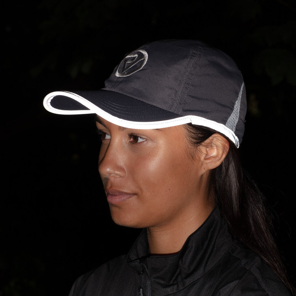 Proviz Classic Mositure Wicking Breathable Running Cap with Reflective Edging for Visibility. Adjustable Run Cap