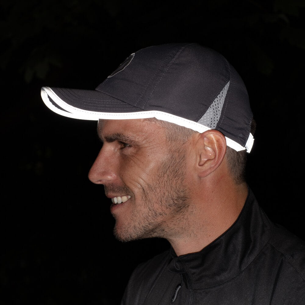 Proviz Classic Mositure Wicking Breathable Running Cap with Reflective Edging for Visibility. Adjustable Run Cap