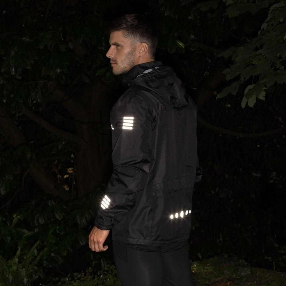 Proviz Classic Outdoor Waterproof and Windproof Black Jacket with Recycled Lining