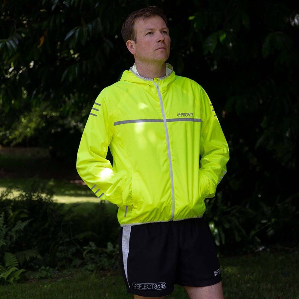 Proviz Classic Mens Waterproof Seam Sealed Running Jacket with Reflective Details