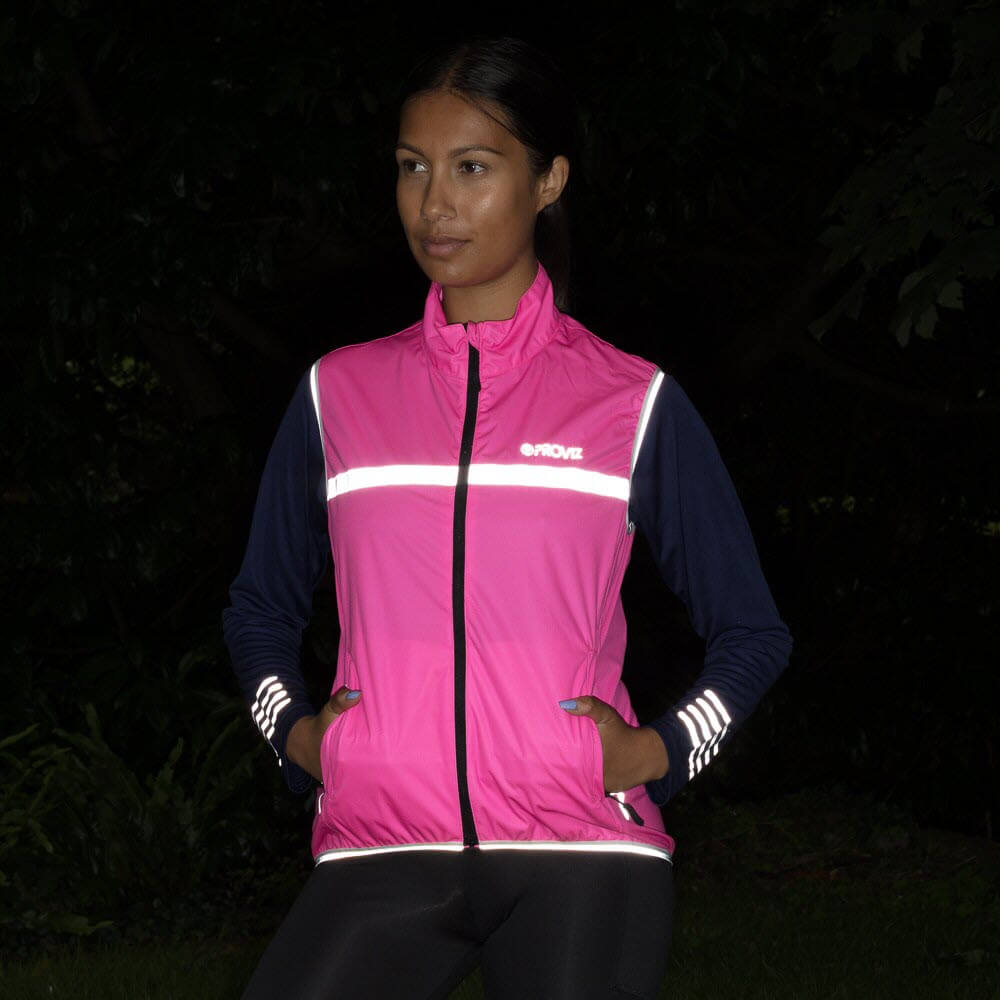 Proviz Classic Waterproof and Windproof Womens Running Gilet Seam Sealed and Reflective