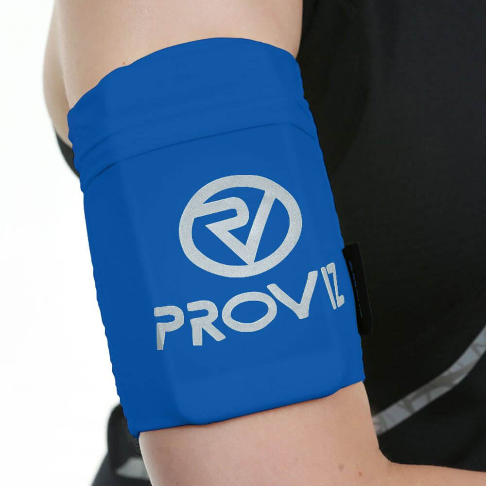 Proviz Y Fumble Arm Pocket for Phone, cards, money or keys whilst running, hiking or riding. Reflective details for safety