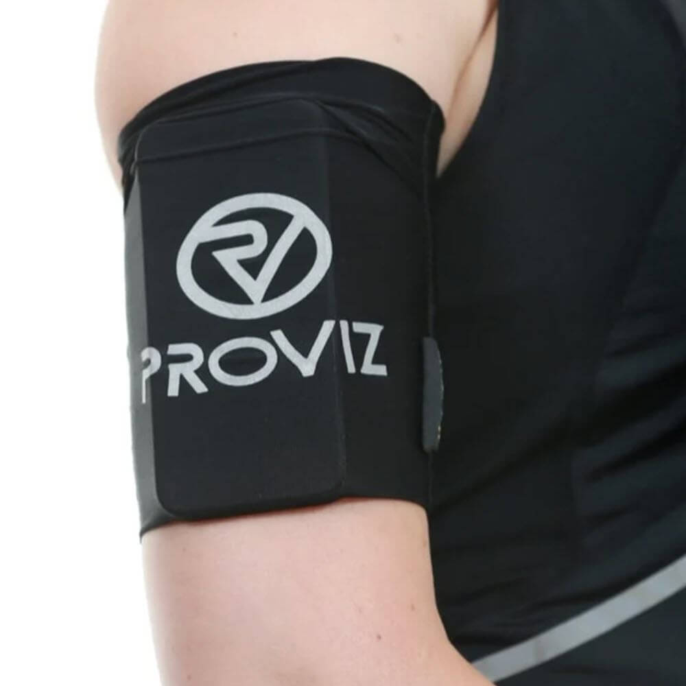 Proviz Y Fumble Arm Pocket for Phone, cards, money or keys whilst running, hiking or riding. Reflective details for safety