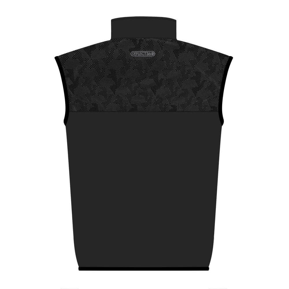 Mens Water resistant, rainbow reflective windproof lightweight proviz explorer black running gilet