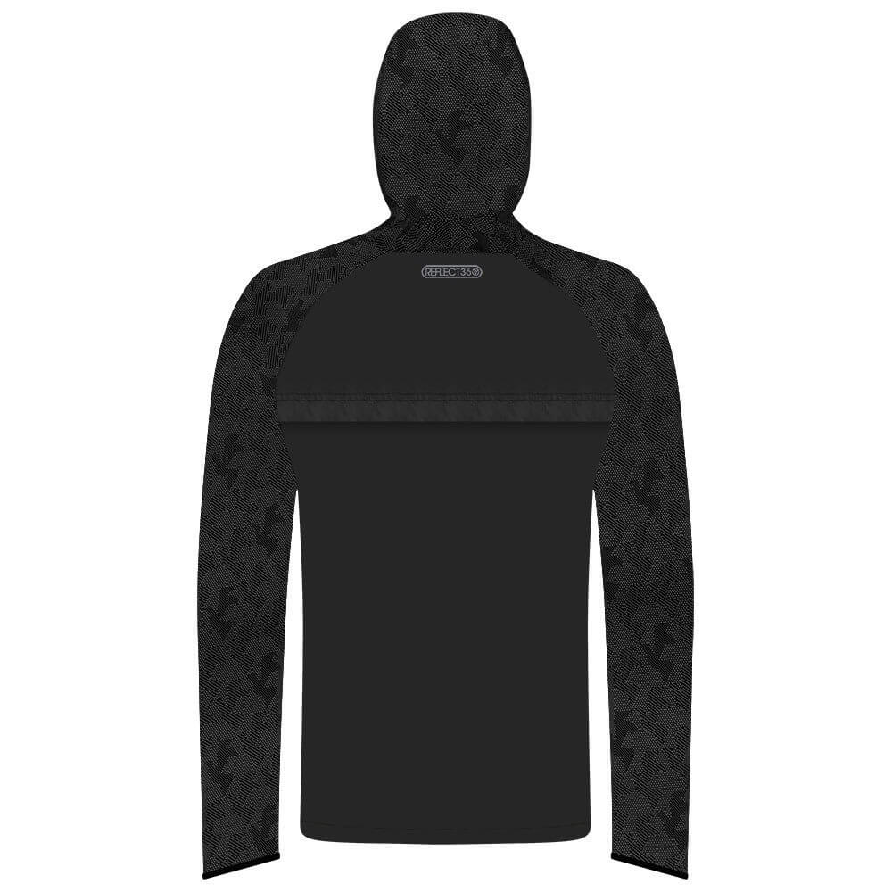Proviz REFLECT360 Explorer Mens lightweight breathable windproof water resistant rainbow reflective running jacket with hood