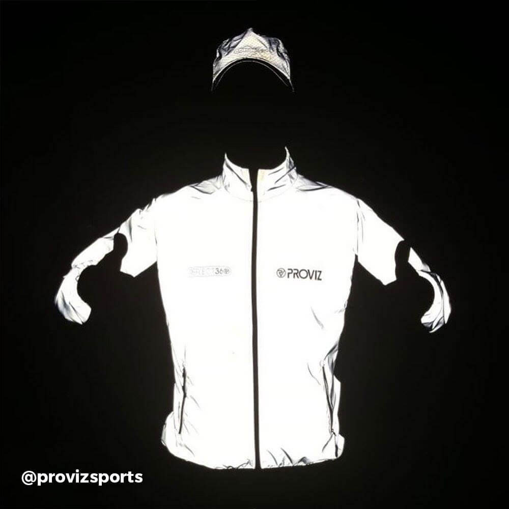Proviz Mens REFLECT360 Fully Reflective Running Jacket. Breathable and reflecitve visibility