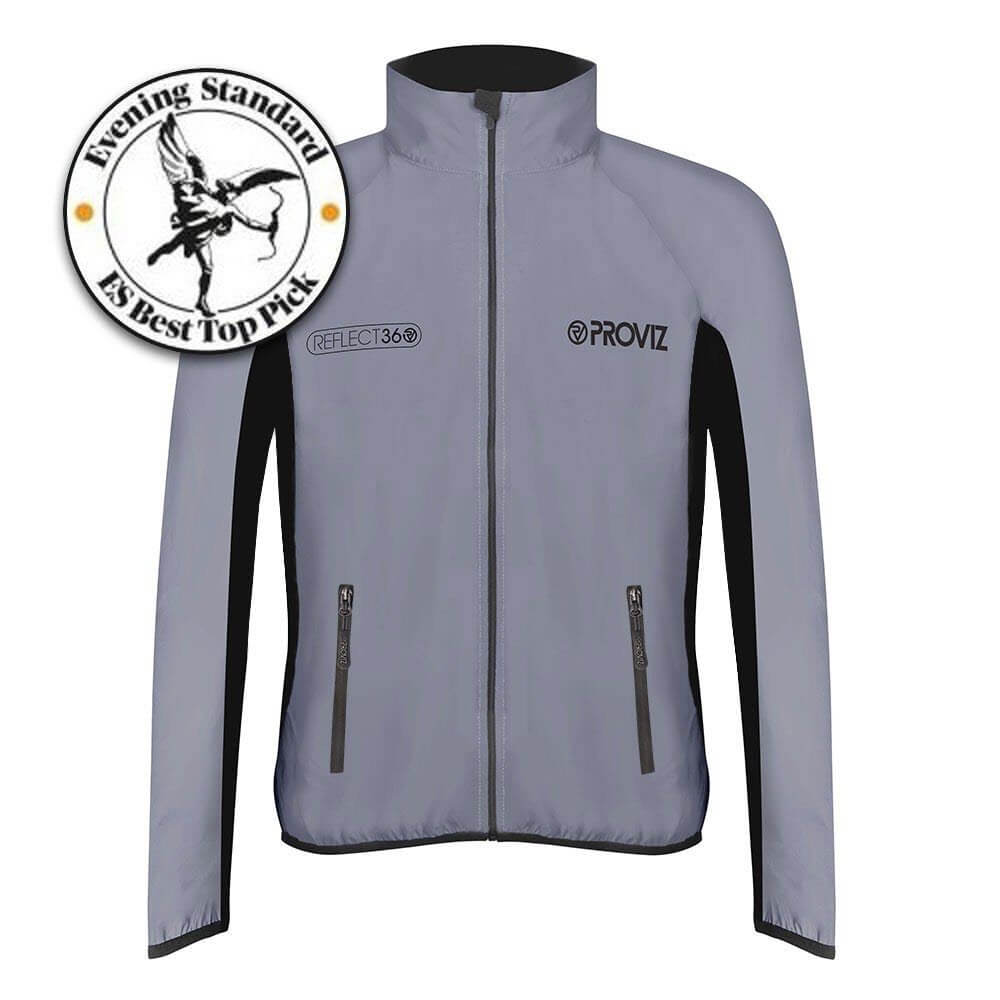 Proviz Mens REFLECT360 Fully Reflective Running Jacket. Breathable and reflecitve visibility