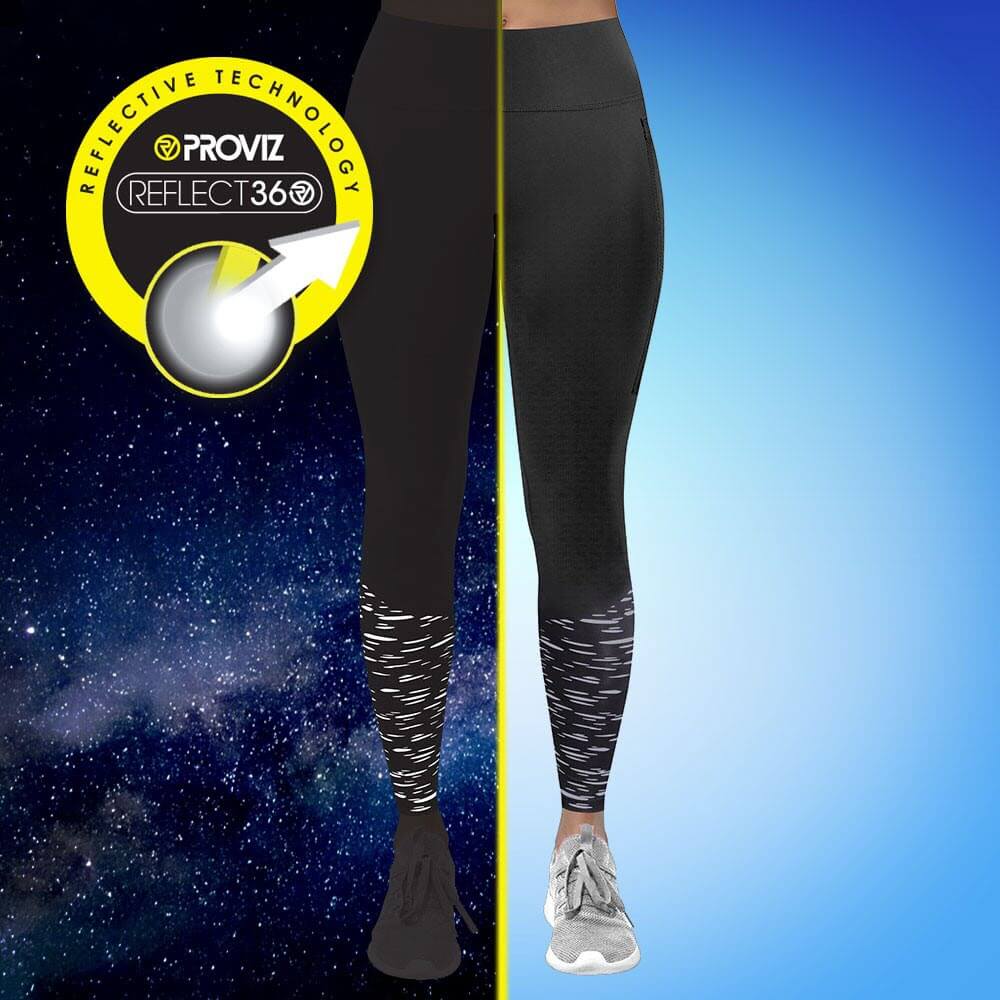 Proviz REFLECT360 full length running leggins with reflective details