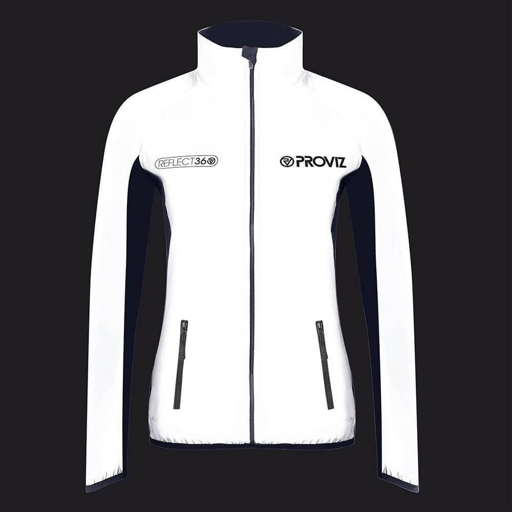 Proviz REFLECT360 Womens fully reflective running jacket for visibility and night time running