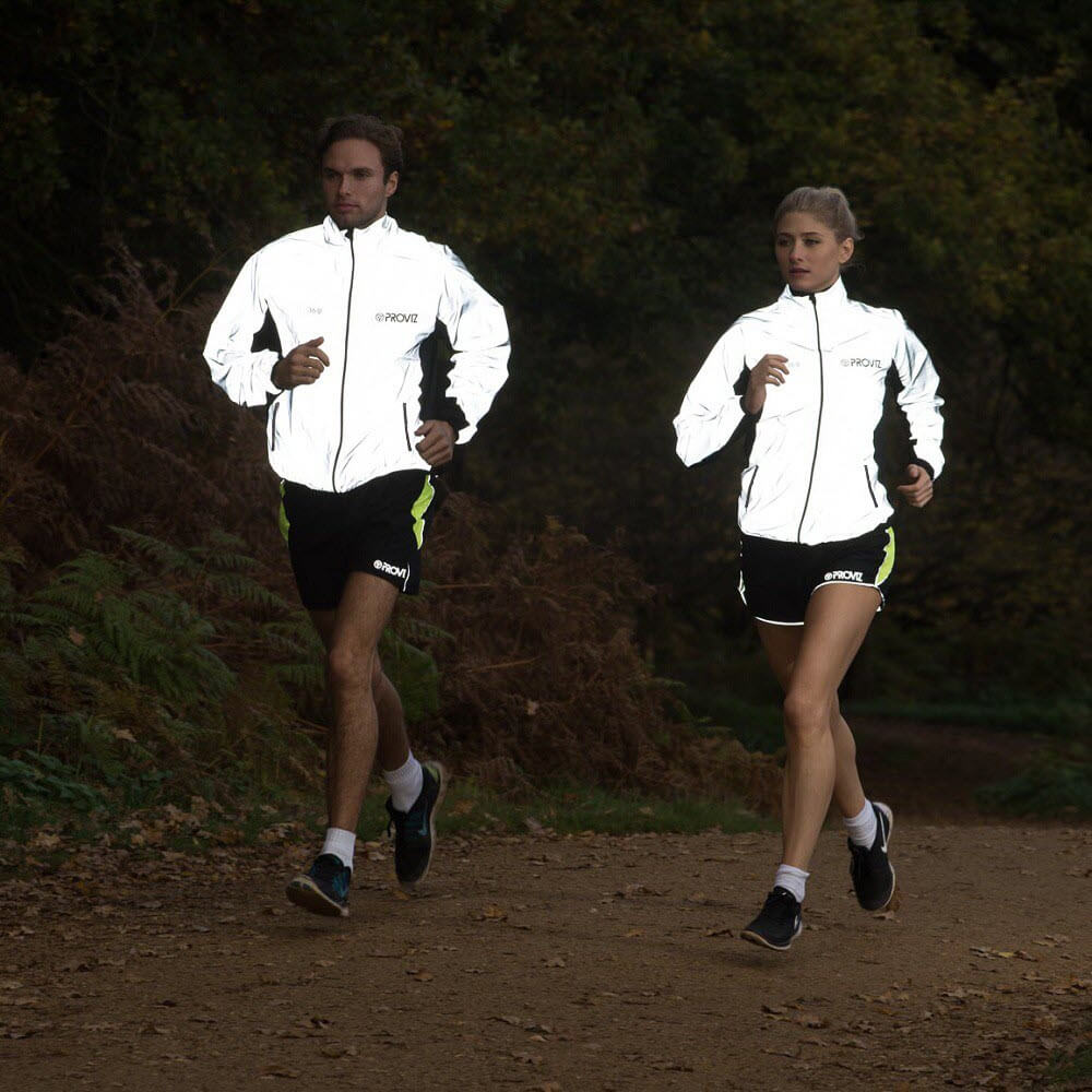 Proviz REFLECT360 Womens fully reflective running jacket for visibility and night time running