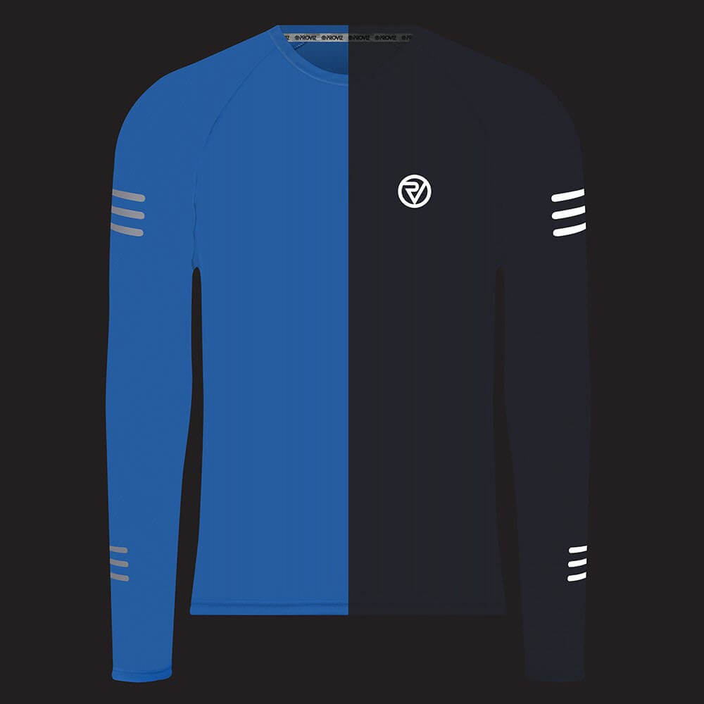 Proviz REFLECT360 mens long sleeve running top with reflective details moisture wicking, lightweight and breathable.