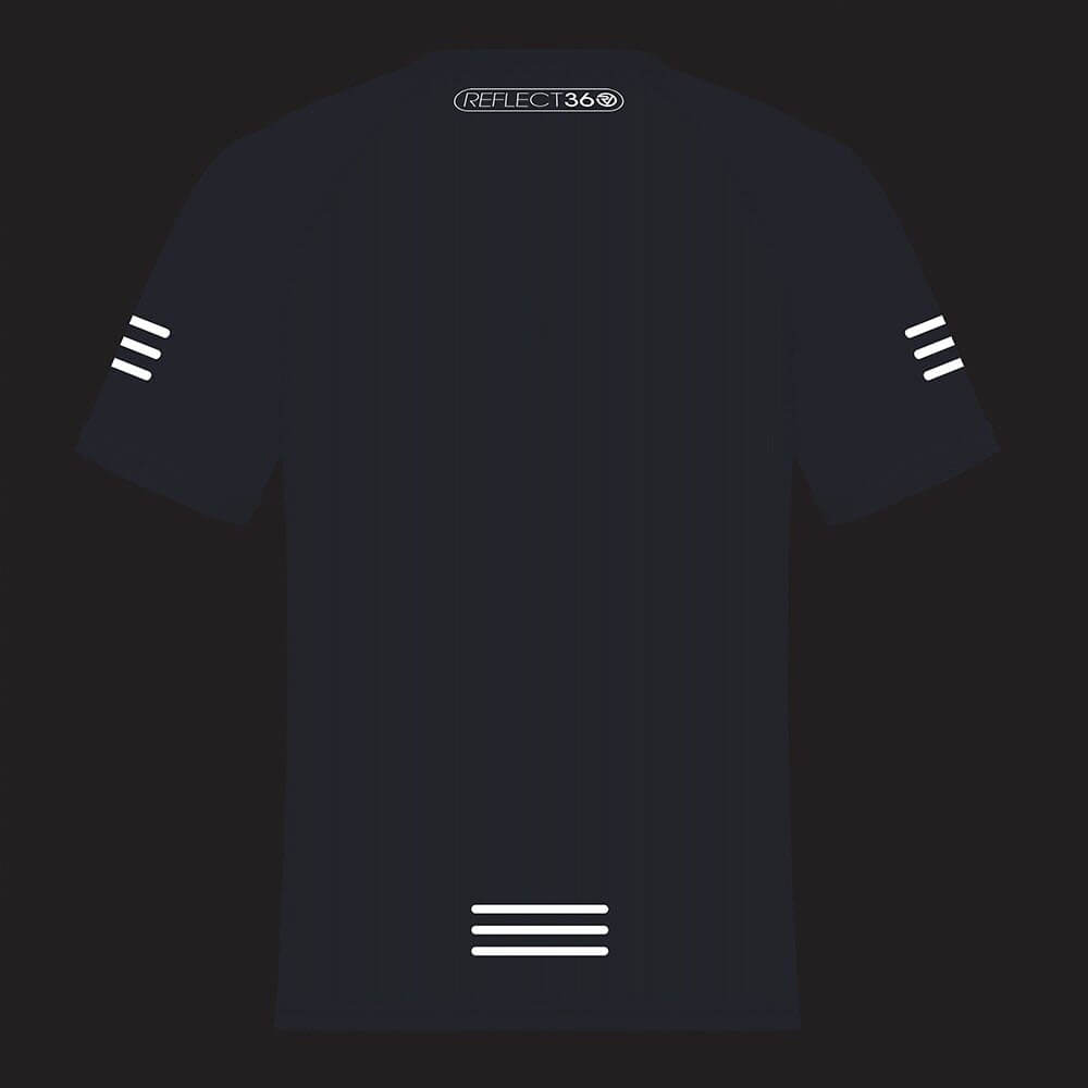 Proviz Mens Short Sleeve moisture wicking, lightweight, breathable short sleeve running top with reflective details