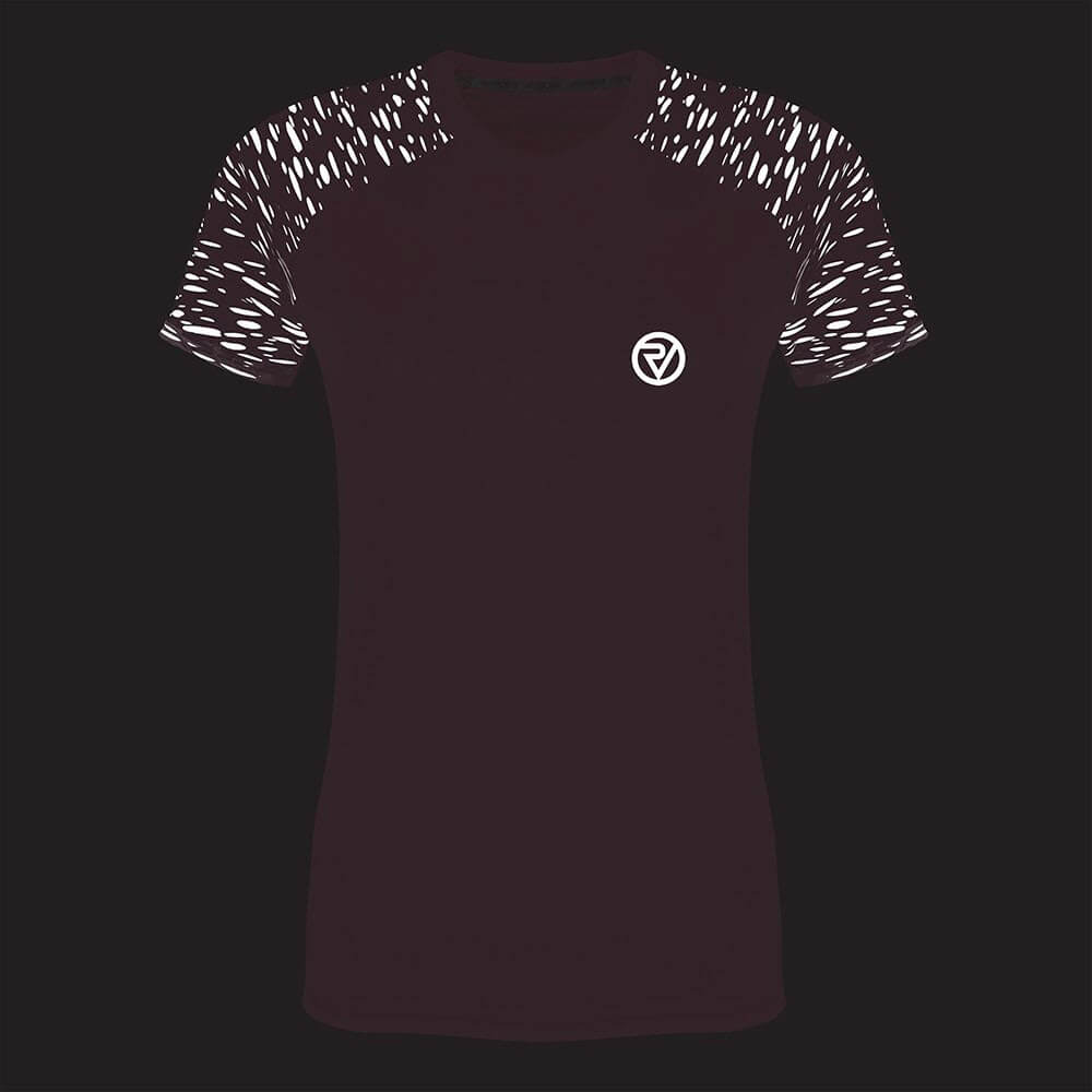 Proviz REFLECT360 Womens Short Sleeve Running Top. Breathable and moisture wicking with large reflective details for visibility.