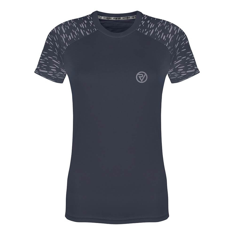 Proviz REFLECT360 Womens Short Sleeve Running Top. Breathable and moisture wicking with large reflective details for visibility.