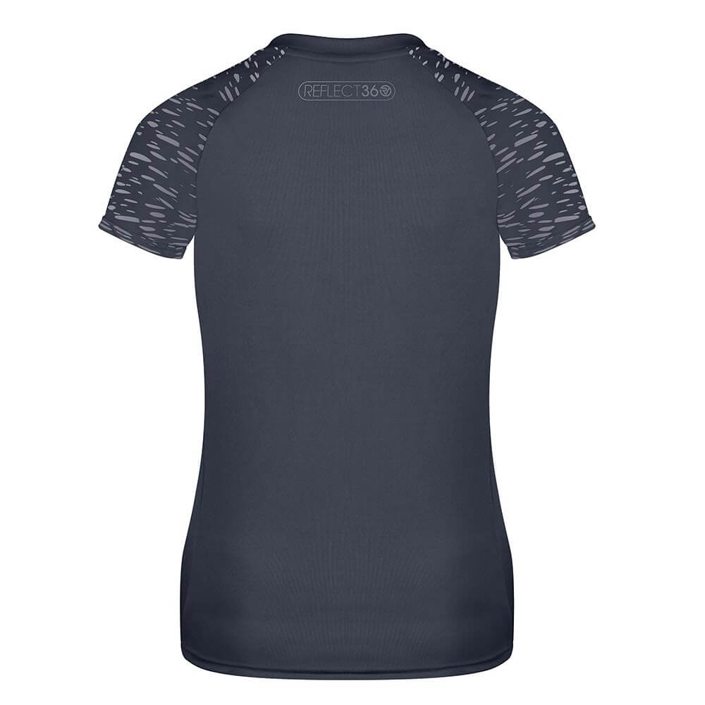 Proviz REFLECT360 Womens Short Sleeve Running Top. Breathable and moisture wicking with large reflective details for visibility.