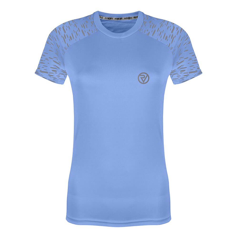 Proviz REFLECT360 Womens Short Sleeve Running Top. Breathable and moisture wicking with large reflective details for visibility.