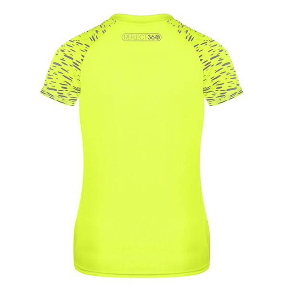 Proviz REFLECT360 Womens Short Sleeve Running Top. Breathable and moisture wicking with large reflective details for visibility.