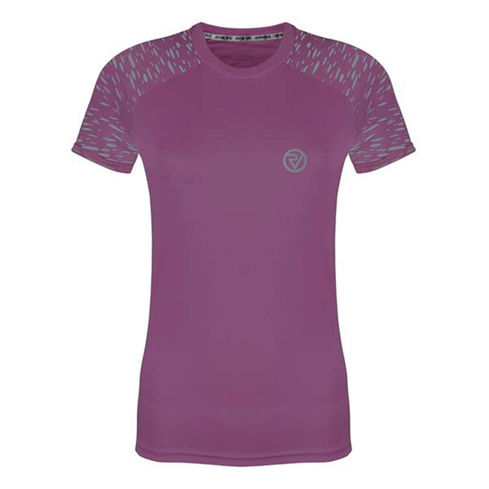 Proviz REFLECT360 Womens Short Sleeve Running Top. Breathable and moisture wicking with large reflective details for visibility.