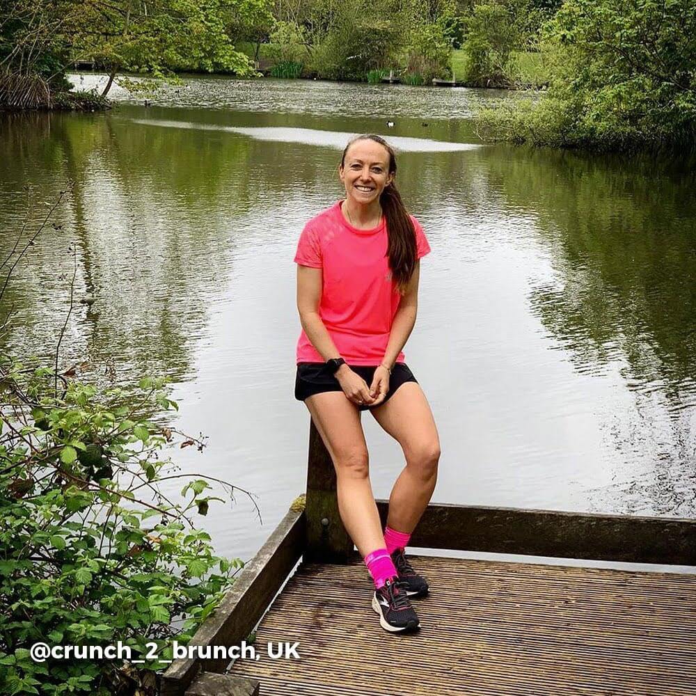 Proviz REFLECT360 Womens Short Sleeve Running Top. Breathable and moisture wicking with large reflective details for visibility.