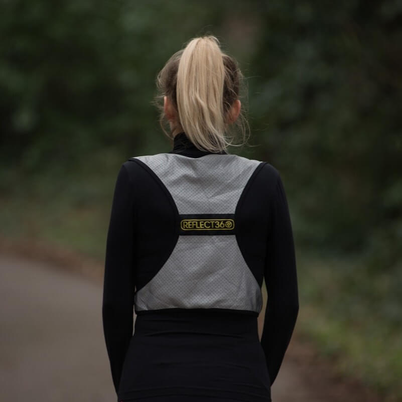 Proviz REFLECT360 fully reflective adjustable fit breathable running or cycling night visibility vest