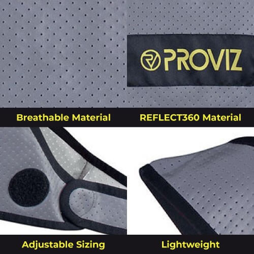 Proviz REFLECT360 fully reflective adjustable fit breathable running or cycling night visibility vest