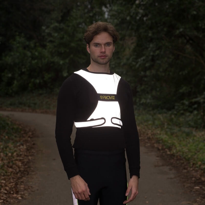Proviz REFLECT360 fully reflective adjustable fit breathable running or cycling night visibility vest