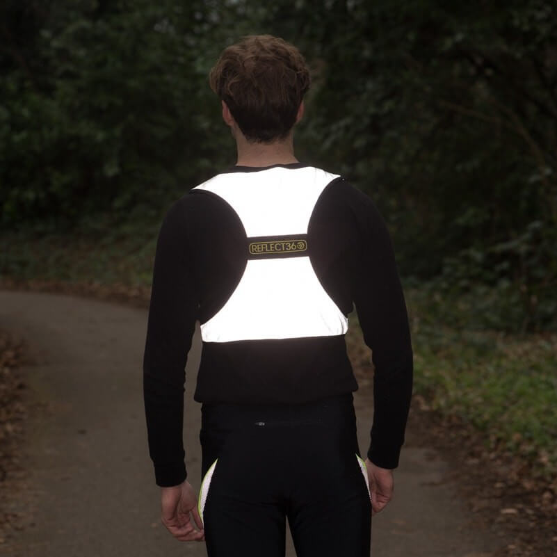 Proviz REFLECT360 fully reflective adjustable fit breathable running or cycling night visibility vest